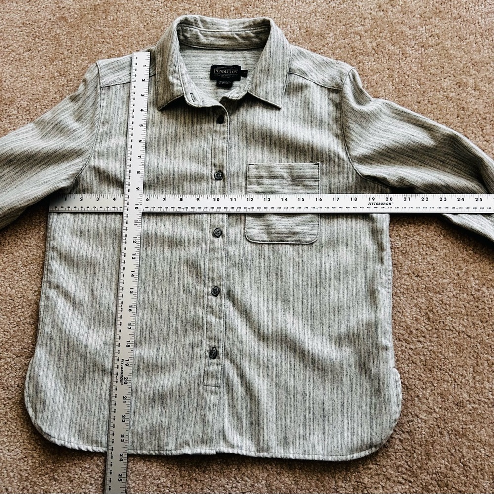 Pendleton Wool Cropped Long Sleeve Button Down Lo… - image 6